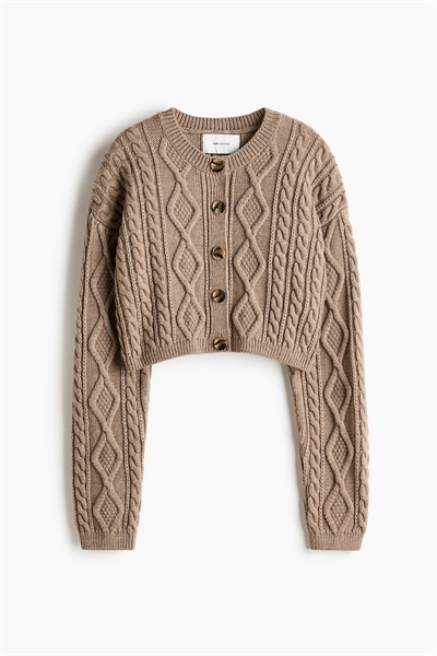 Кардиган кабельной вязки 1331321001