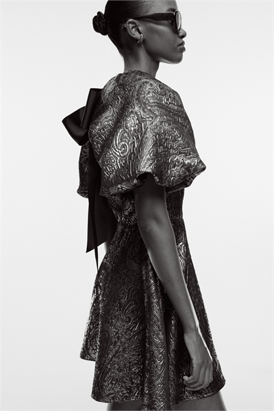 Платье с воздушными рукавами 1312297001