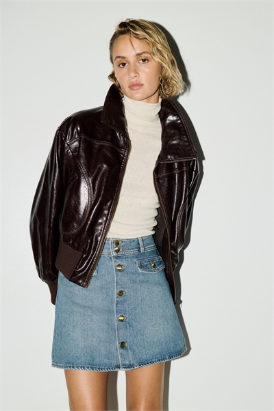 Джинсовая мини-юбка A-line 1303732004