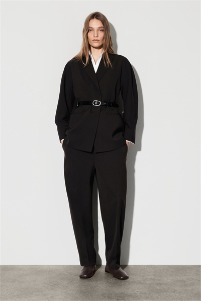 Брюки с бочкообразными ногами из шерсти 1312027001