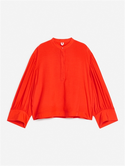 Расслабленная блузка из лиоцеллового льна 1231752001