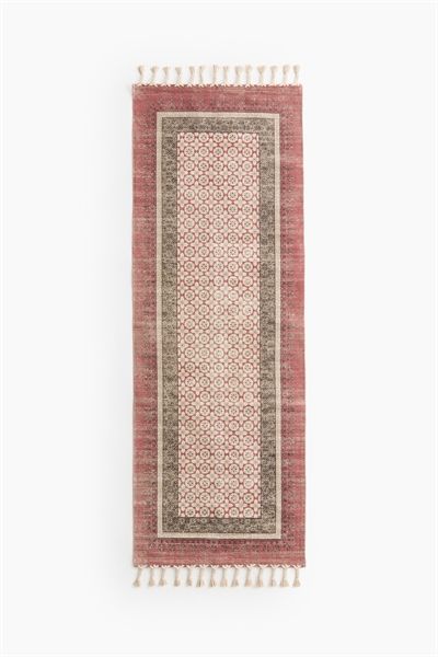 Хлопковый беговой ковер с бахромой 1309172001