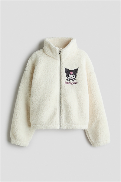 Плюшевый жакет с узором из мотивов 1310462001