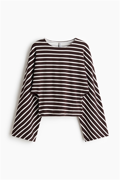 Топ из джерси с рукавами "батвинг 1314283004