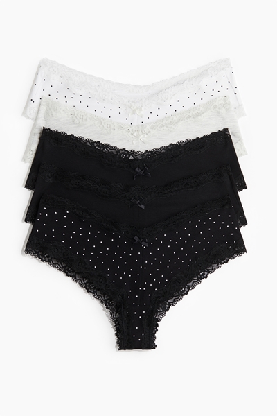 Трусы-хипстеры в упаковке из 5 штук 1207507012