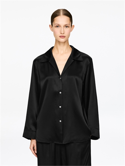 Шелковая рубашка в расслабленном стиле 1195378002