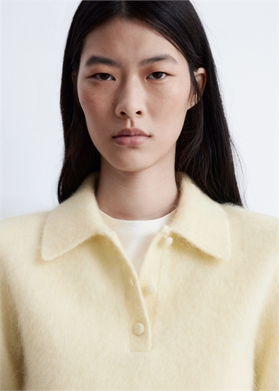 Футболка-поло из матового трикотажа 1286677002