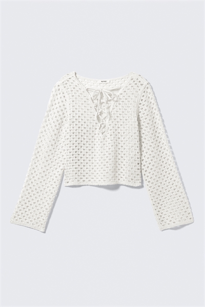 Топ кроше с длинными рукавами 1292152002