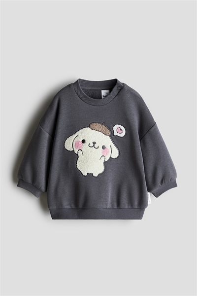 Толстовка с деталями из мотивов 1254813003