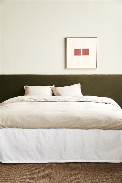 Двуспальный/королевский валанс из льняной смеси 1034985001