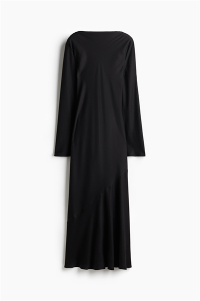 Атласное платье с открытой спиной 1262466003