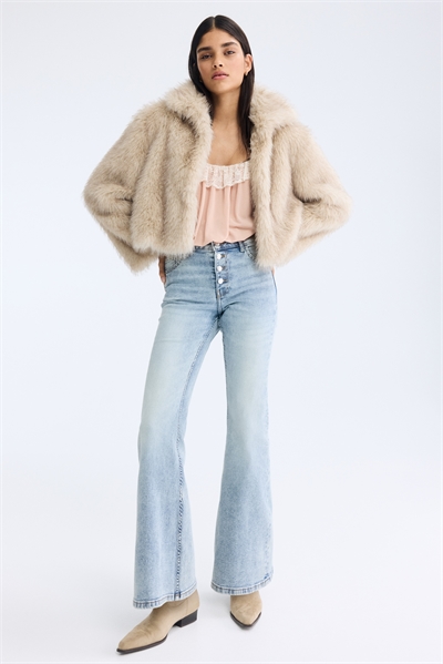 Расклешенные высокие джинсы 1308114004