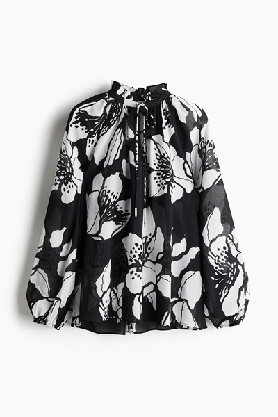 Блузка из мятого шифона 1264845002