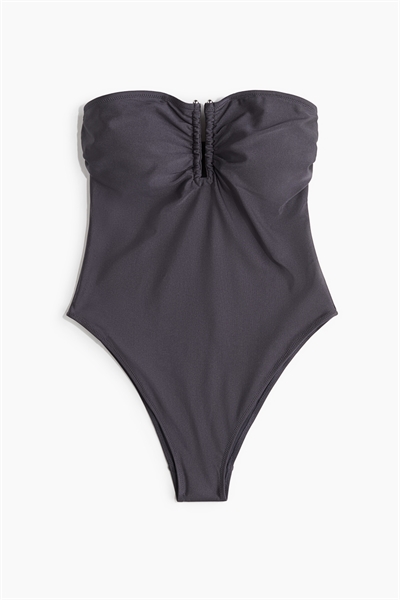 Купальник-бандо с мягкими чашечками 1251596001