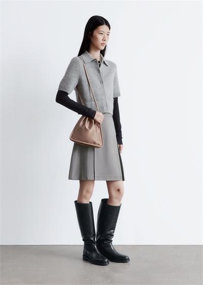 Вязаный кардиган с короткими рукавами 1284898002