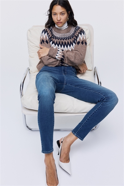 Высокие джинсы скинни 1313476002