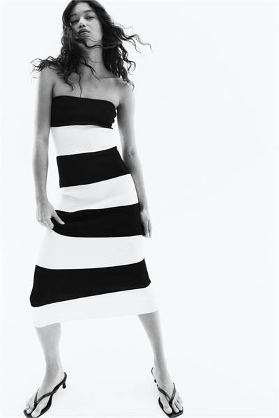 Трикотажное платье-труба 1155541011