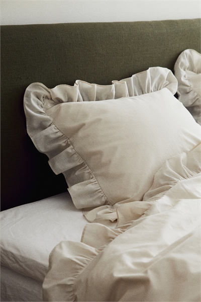 Односпальное постельное белье с воланами 1258574001