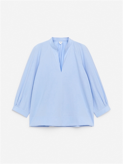 Хлопковая блузка с V-образным вырезом 1292082001