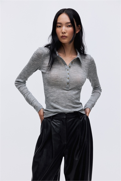 Рубашка-поло из шерсти 1297278001