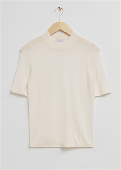 Деликатная трикотажная футболка 1162464002