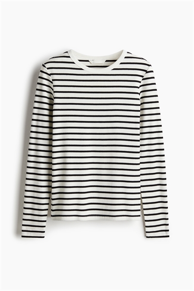 Топ из ребристого хлопка 1260555003