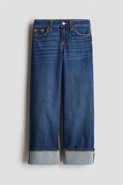 Низкие джинсы с широкими штанинами 1244561001