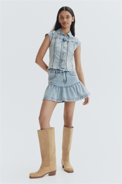 Джинсовая куртка с рукавами 1329942001