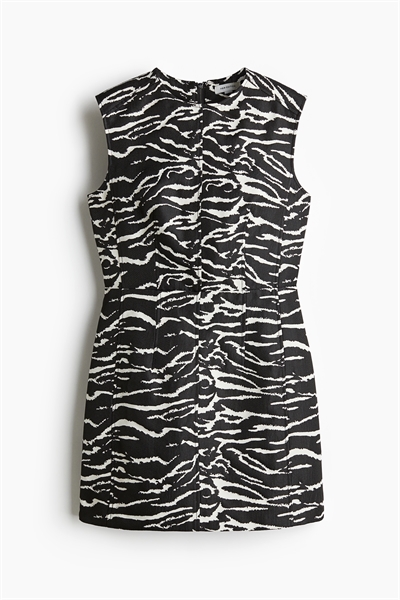 Мини-платье из жаккардового плетения 1273482001