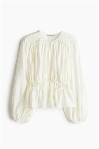 Блузка с декором в виде штопки 1259201002