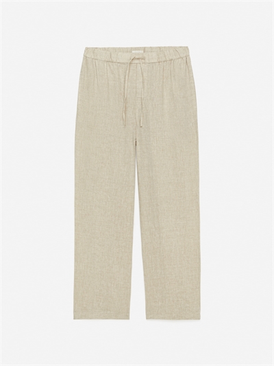 Расслабленные льняные брюки 1282842001