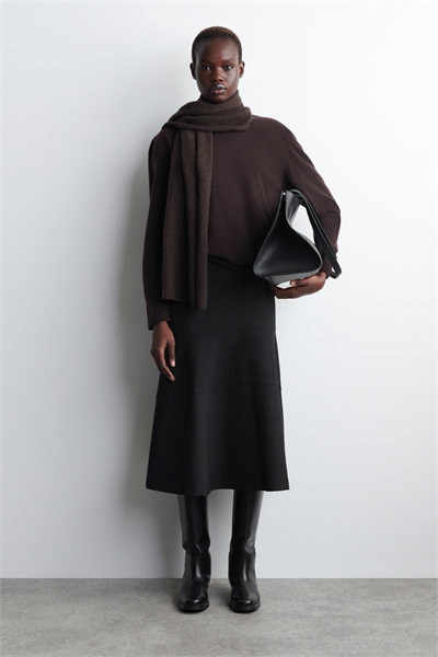 Юбка-миди с изгибом A-Line 1323772002