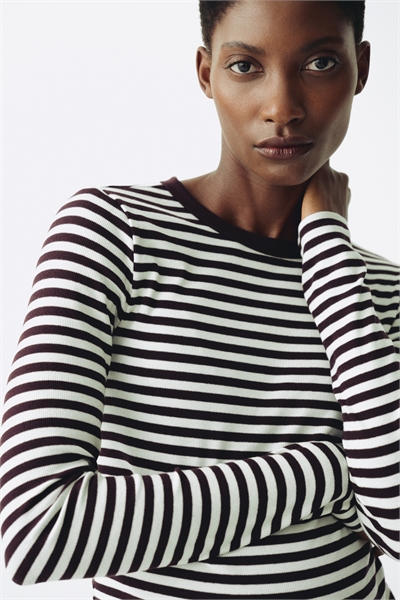 Топ из ребристого джерси MAMA 1194188022