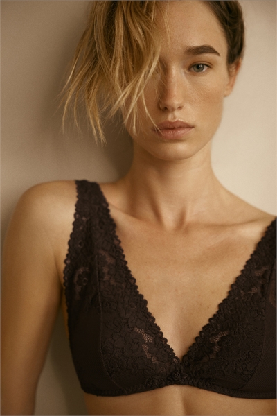 Мягкий кружевной бюстгальтер с мягкой подкладкой 1313013003