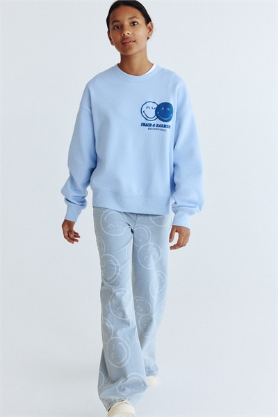 Широкие брюки из джинсовой ткани 1316087001