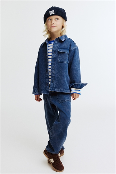 Хлопковые джинсовые брюки 1317680001