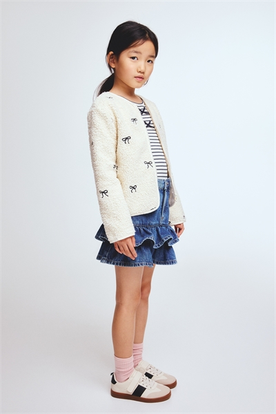 Джинсовая юбка с оборками 1322835001