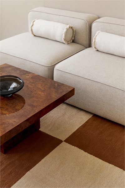 Хлопковый ковер в клетку 1267343001