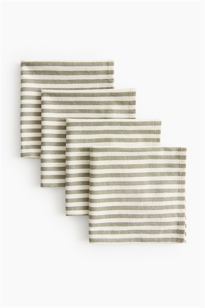 Хлопковые салфетки в упаковке из 4 штук артикул 1291815005