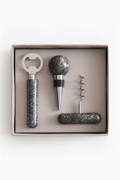 Набор открывалок из 3 предметов из мрамора артикул 1301646001