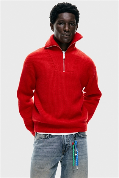 Свободный крой Джемпер на молнии 1303622001