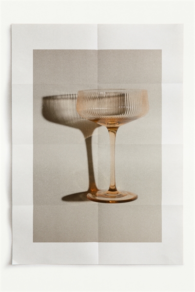 Четыре рифленых бокала-купе 1306227004