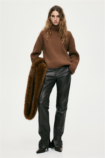 Джемпер из шерсти в рубчик 1316745001