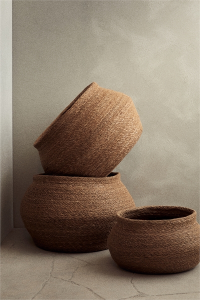 Очень большая корзина для хранения из морской травы 1277224001