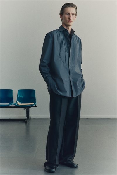 Рубашка-смокинг свободного покроя 1318854001