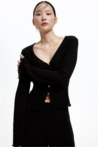 Топ из текстурированного джерси 1283685001