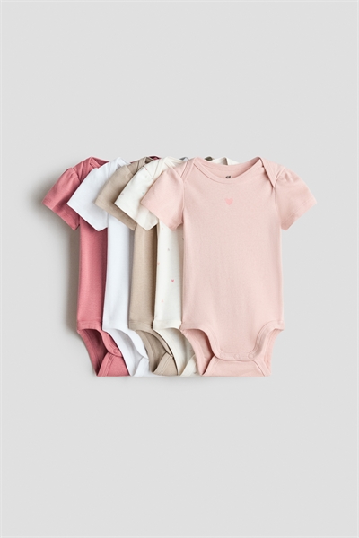 Хлопковые боди в упаковке из 5 штук 1159381032