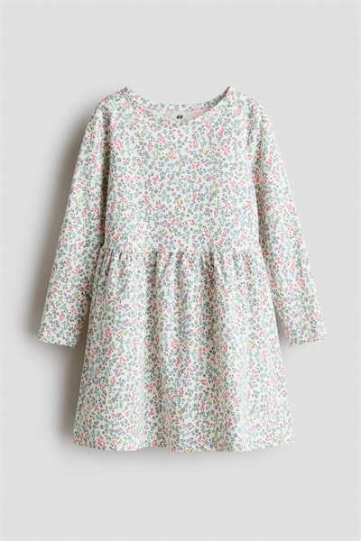 Хлопковое платье с принтом 1245392033