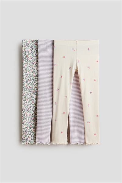 Леггинсы из ребристого хлопка 3 шт. 1247932011