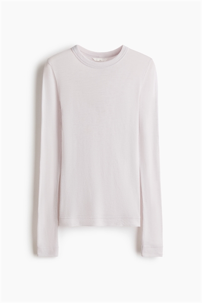 Топ из шерсти тонкой вязки 1263423014